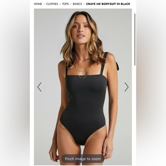 NWT,ShowPo,Crave Me Bodysuit in Black,Size 2,Adjustable Length,Glides On Easily - Picture 6 of 8